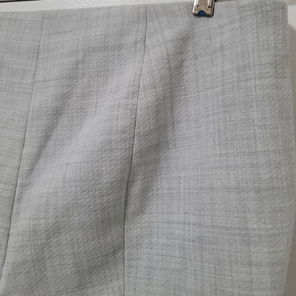 Theory Tennyson Pioneer Gray Stretch Twill Straight Leg Seamed Ankle Pant Size 8 - Picture 14 of 16